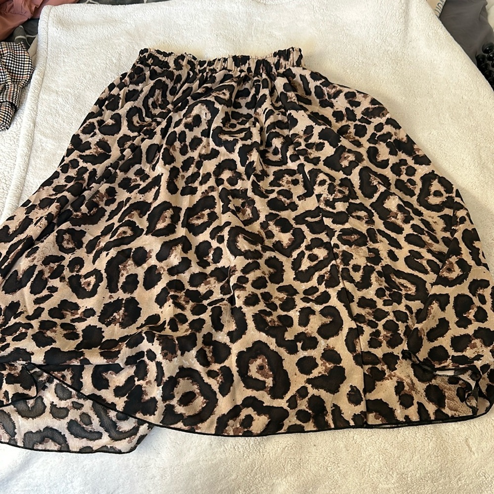 Animal Print Maxi Skirt